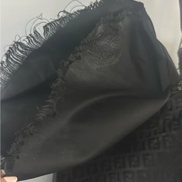 Fendi Oyster Black and Silver hardware small Shoulder Bag - Picture 16 of 16